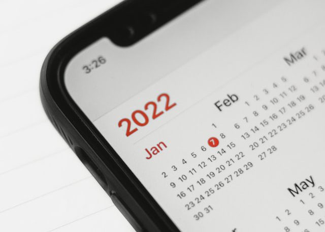 2022 Calendar iPhone
