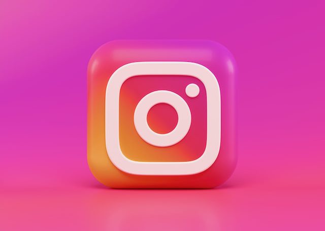 Instagram 3D icon concept